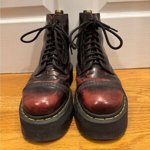 Dr. Martens Sinclair Cherry Red Arcadia Boots